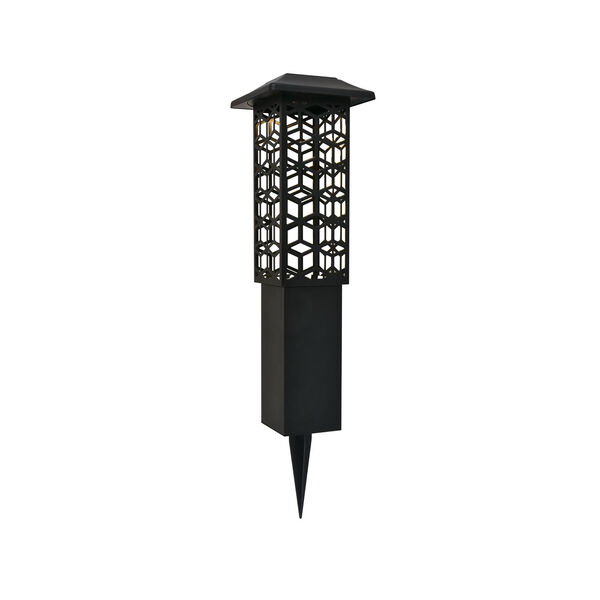 Astral Black Seven-Inch LED Outdoor Path Light, Pack of Two, image 1