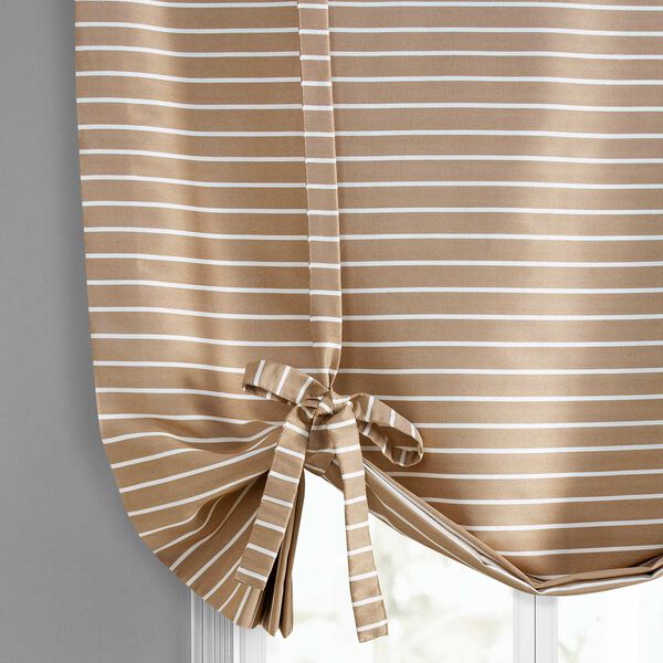 Brown And White Hand Weaved Cotton Tie Up Window Shade Single Panel, image 6