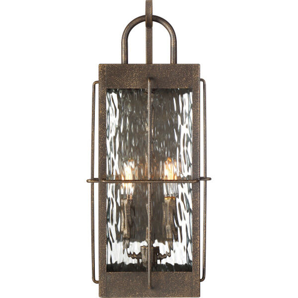 Ward Gilded Bronze Eight-Inch Two-Light Outdoor Wall Lantern, image 3