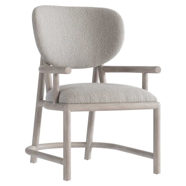 Trianon Light Gray and Natural Arm Chair, image 1