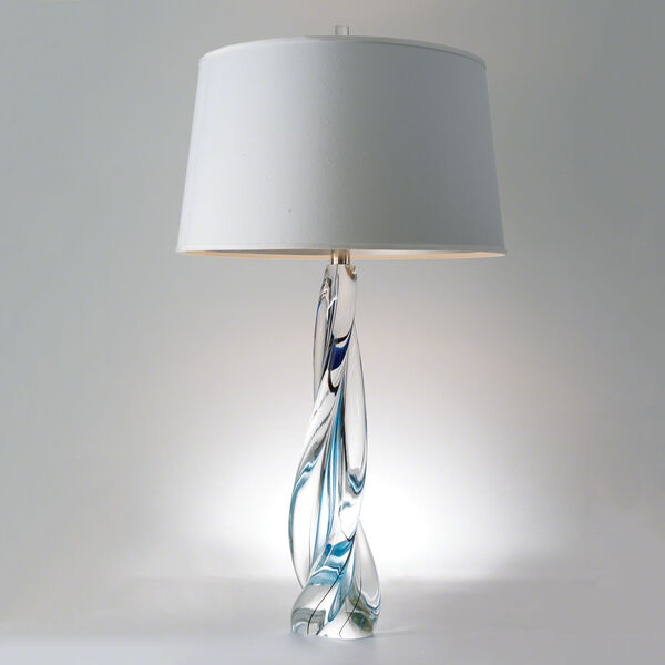 Studio A Ocean Twist Lamp with Silk Shade, image 1