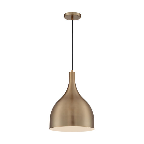 Bellcap Burnished Brass 16-Inch One-Light Pendant, image 4