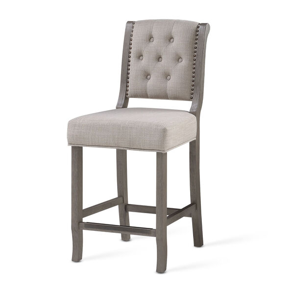 Kamelin Gray and Beige Counter Stool, image 2