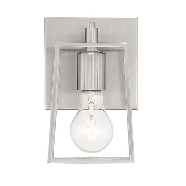 Dunn Brushed Polished Nickel One-Light Wall Sconce, image 4
