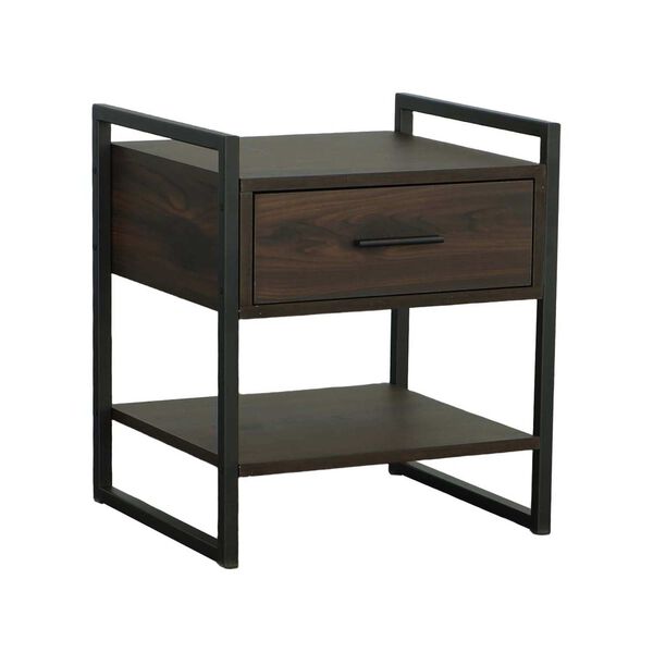 Leo Sable Brown Metal Accent Nightstand, image 3