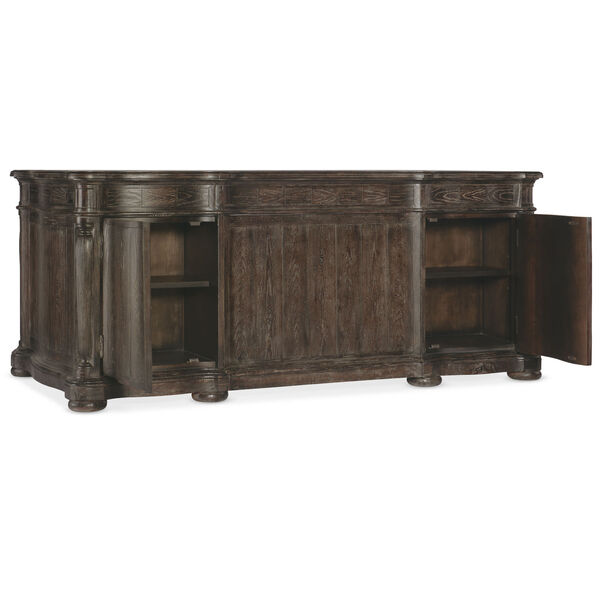 Traditions Rich Brown Executive Desk, image 2