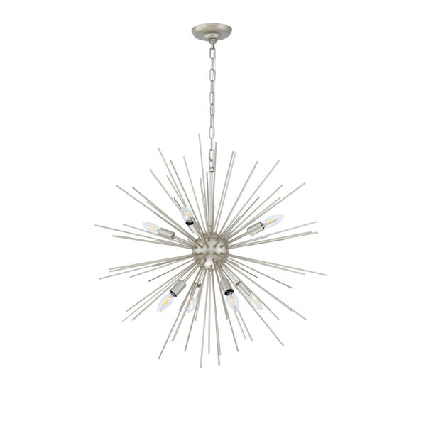 Timber Champagne 30-Inch Eight-Light Pendant, image 3