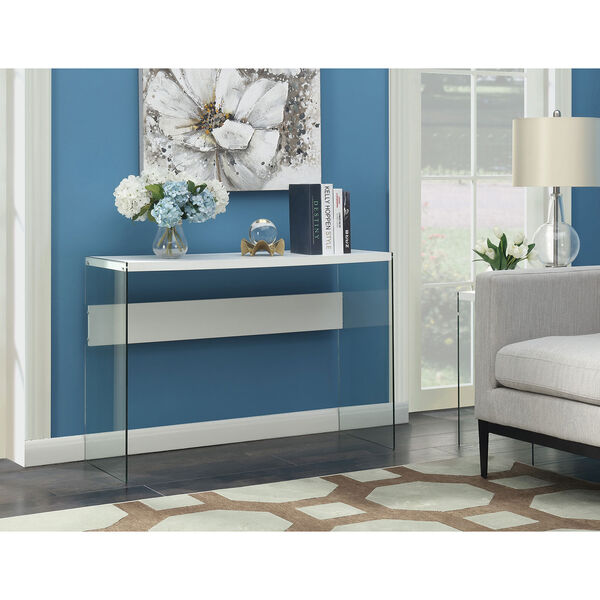 SoHo Console Table in White, image 4