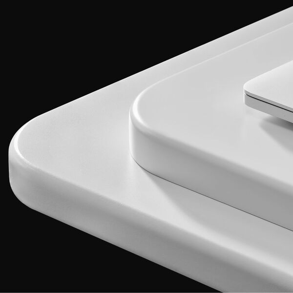 Autonomous White Frame White Matte Top Premium Adjustable Height Standing Desk, image 2