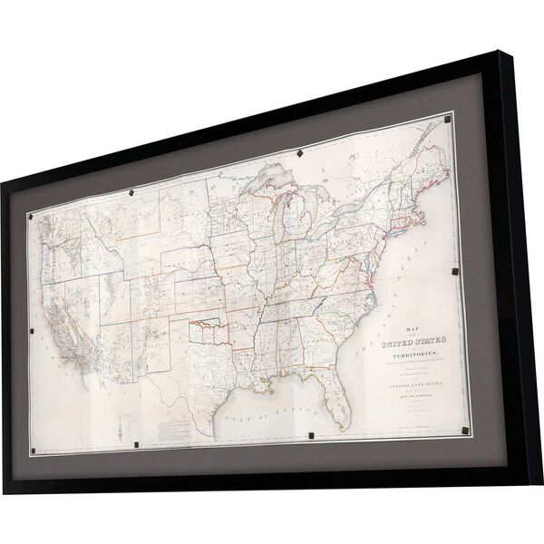 Beige United States Map Wall Art, image 3