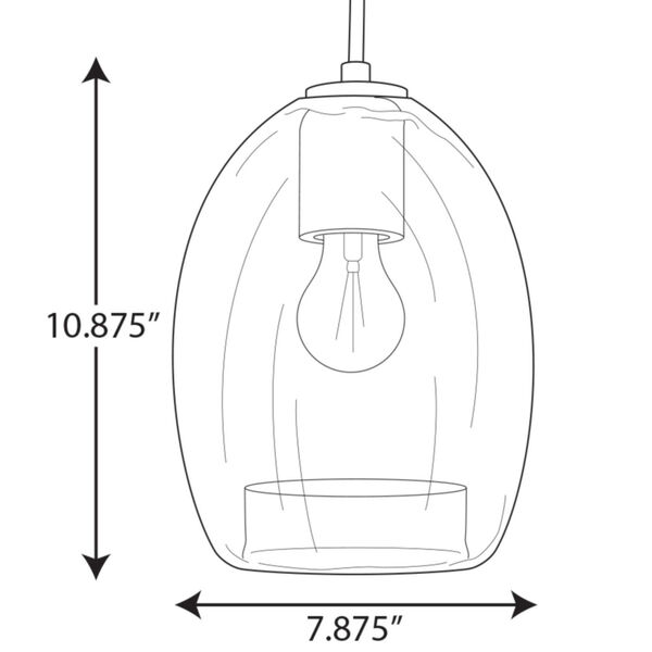 Caisson Graphite Eight-Inch One-Light Mini Pendant, image 3