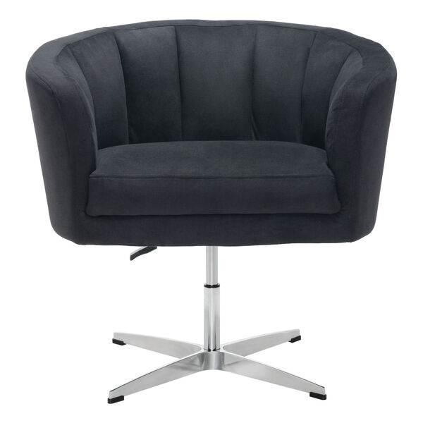Wilshire Black and Silver Occasional Chair, image 4