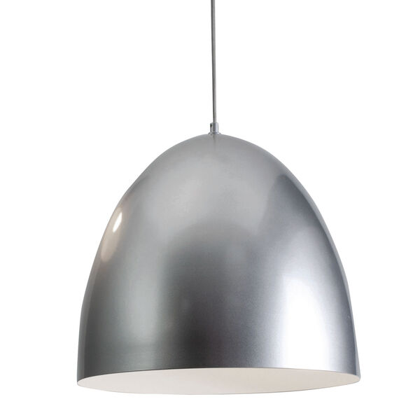 Brooklyn Silver 16-Inch One-Light Pendant, image 1