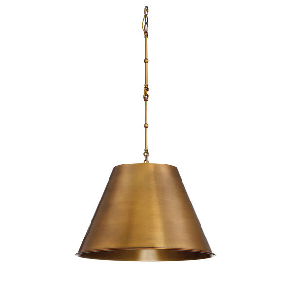 Selby Warm Brass One-Light Pendant, image 1