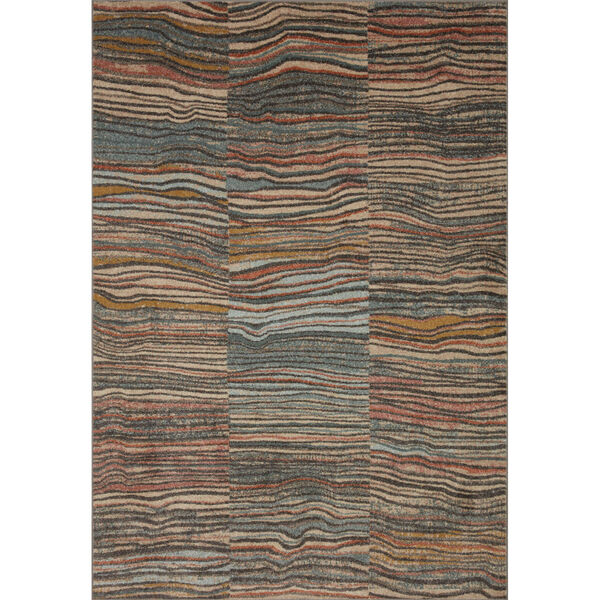 Chalos Charcoal and Brown 7 Ft. 10 In. x 10 Ft. Area Rug, image 1
