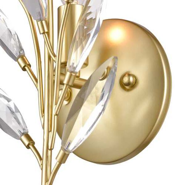 Flora Grace Champagne Gold One-Light Wall Sconce, image 6