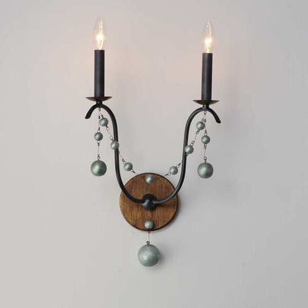 Formosa Golden Noir Two-Light Wall Sconce, image 3