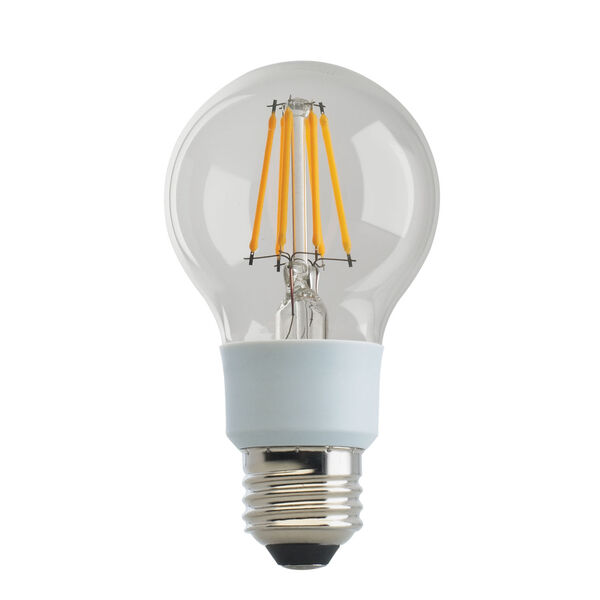 SATCO Clear LED A19 Medium 9 Watt LED Filament Bulb with 3000K 1100 Lumens 80 CRI and 360 Degrees Beam, image 1