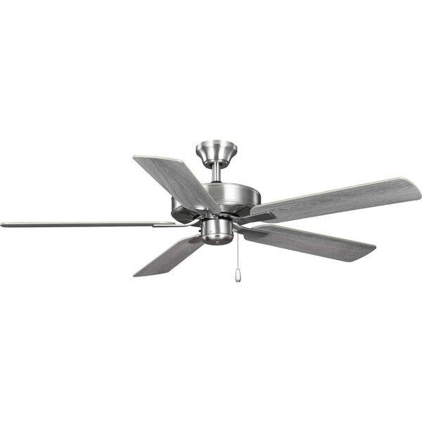 AirPro E-Star Brushed Nickel 52-Inch Five-Blade AC Motor Ceiling Fan, image 1