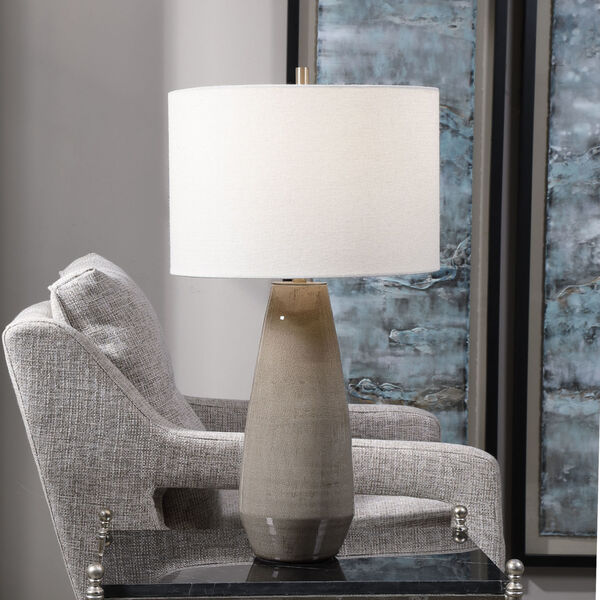 Volterra Taupe and Gray One-Light Table Lamp, image 2