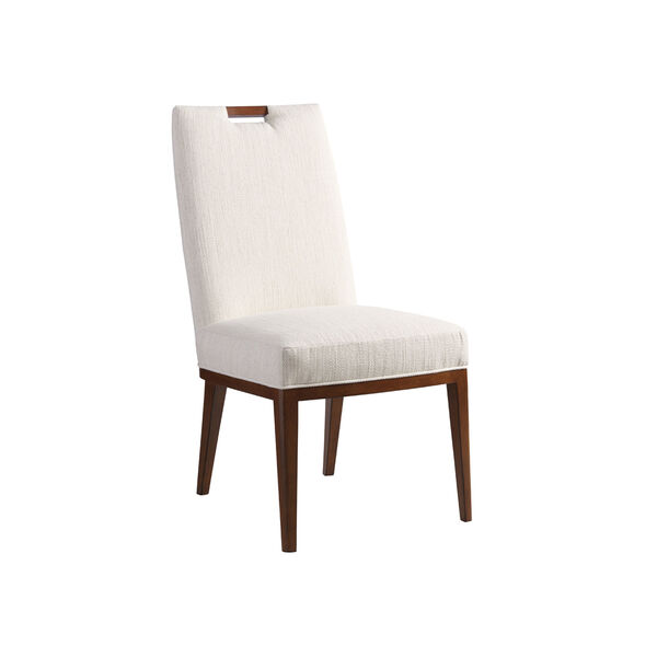 Island Fusion Brown and White Coles Bay Side Chair, image 1