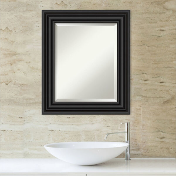 Colonial Black 22W X 26H-Inch Bathroom Vanity Wall Mirror, image 5