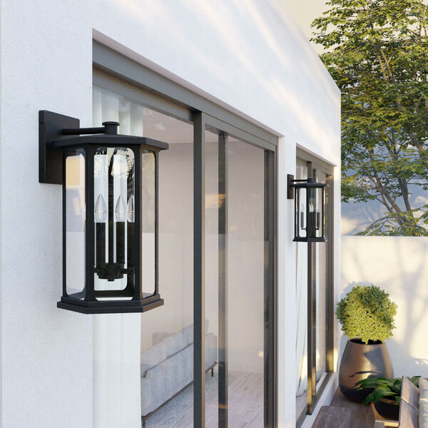 Walton Outdoor Wall Lantern with Clear Glass, image 2