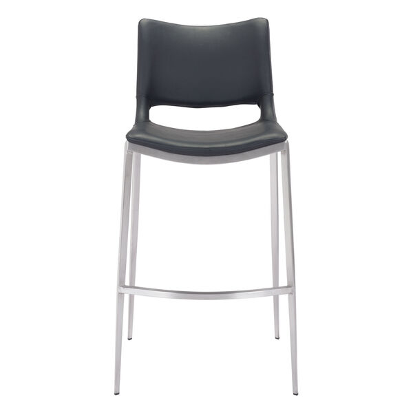 Ace Black and Silver Bar Stool, Set of Two, image 4