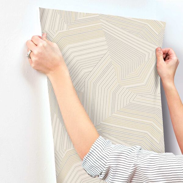 Dotted Maze Taupe Wallpaper, image 4