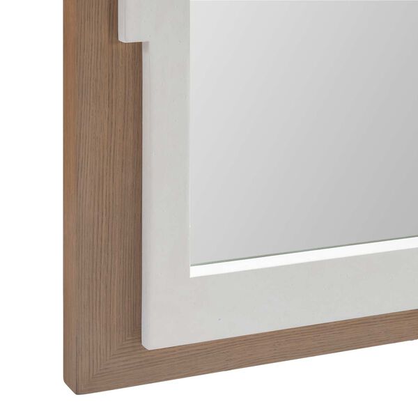 Modulum White and Natural Wall Mirror, image 2