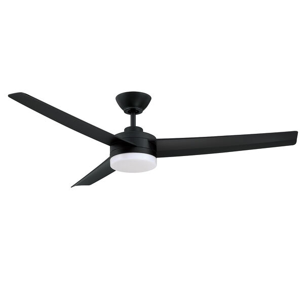 Caprion Black 52-Inch LED Ceiling Fan, image 1