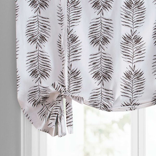 Sago Nut Brown Printed Cotton Tie-Up Window Shade Single Panel, image 4