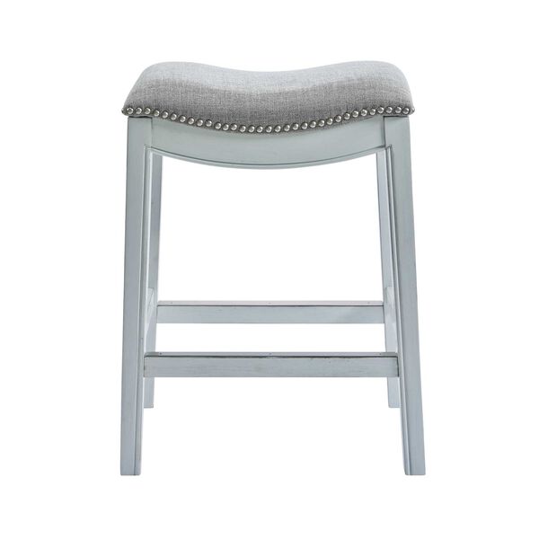 Zoey White 25-Inch Counter Height Stool, image 1