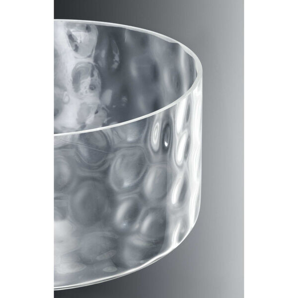 Caress Polished Nickel Two-Light Semi-Flush Mount with Glass Diffuser, image 2