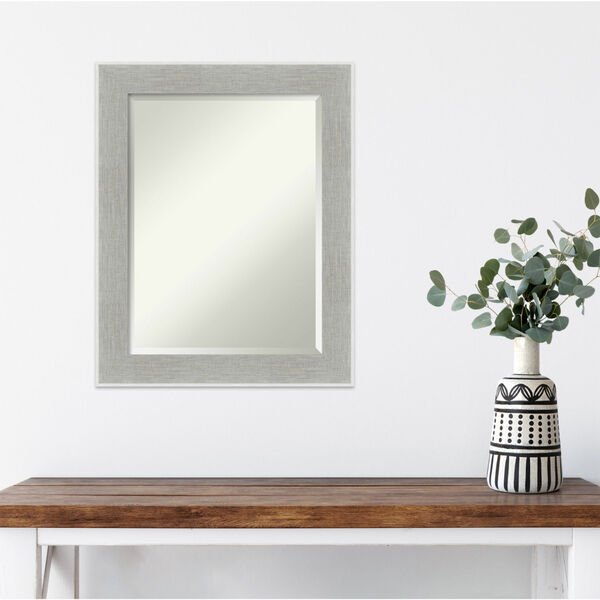 Gray Frame 23W X 29H-Inch Bathroom Vanity Wall Mirror, image 3