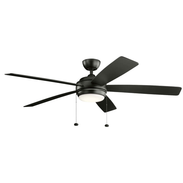 Starkk Satin Black 60-Inch LED Ceiling Fan, image 1