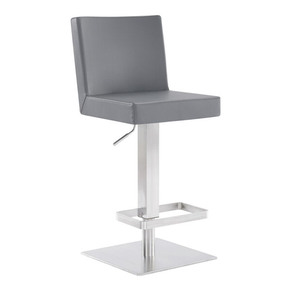 Legacy Gray and Stainless Steel 33-Inch Bar Stool, image 1