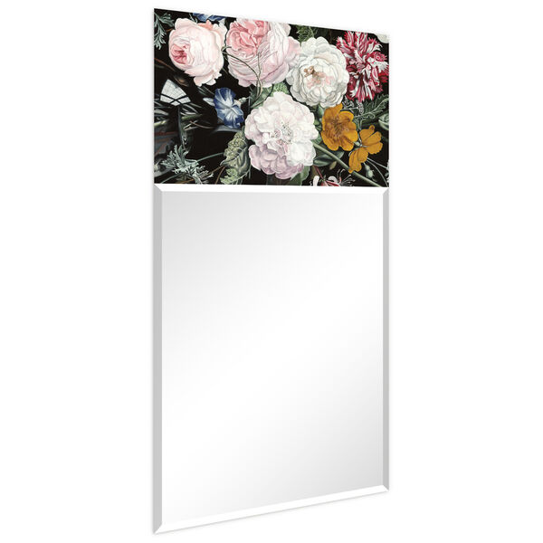 B- Bouquet Multicolor 48 x 24-Inch Rectangular Beveled Wall Mirror, image 2