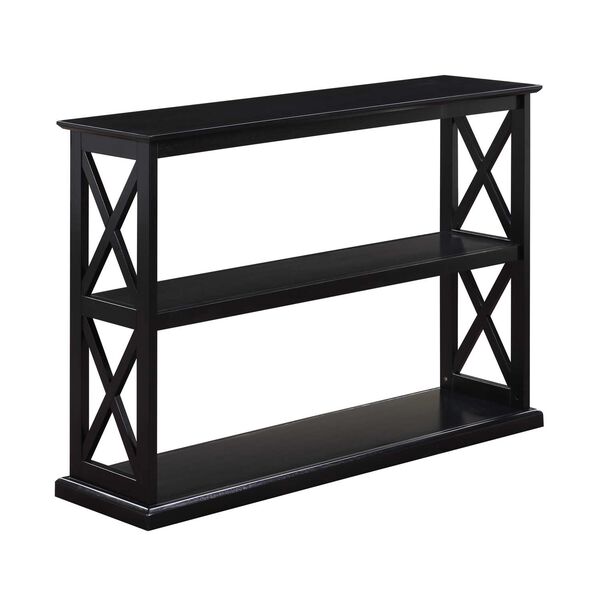 Coventry Black Console Table with Shelves, image 1