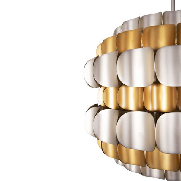Swoon Antique Gold Six-Light Pendant, image 6