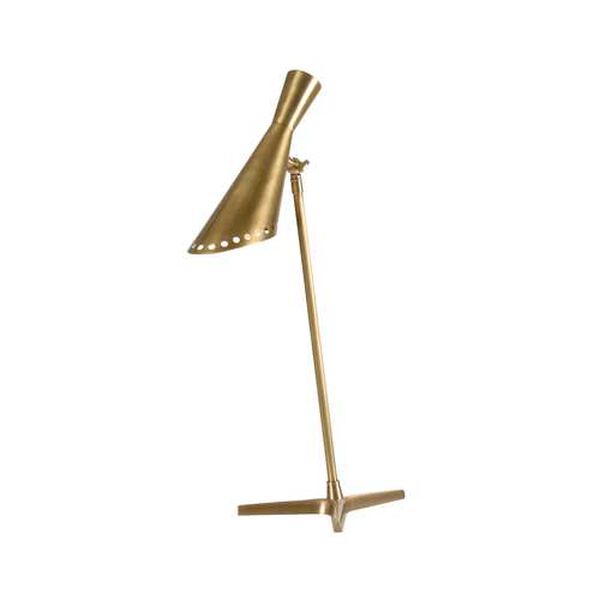 Cliff Antique Brass One-Light Table Lamp, image 1