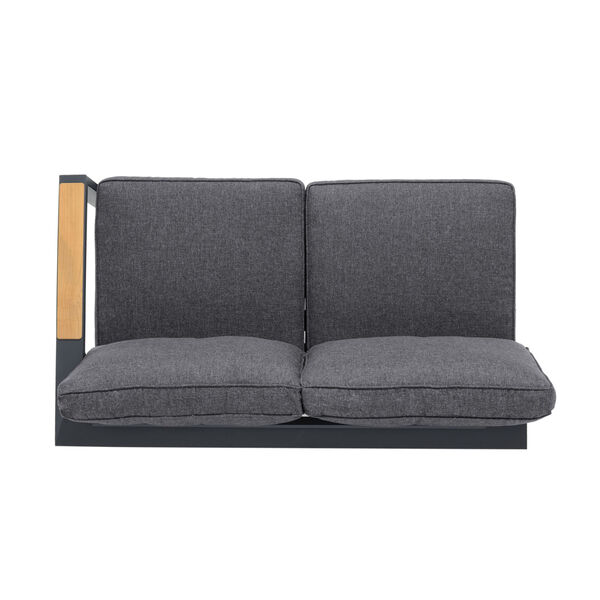 Palau Teak Dark Gray Four-Piece Outdoor Furniture Set, image 4