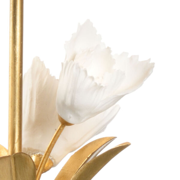 Gold One-Light Small Tulip Table Lamp, image 3