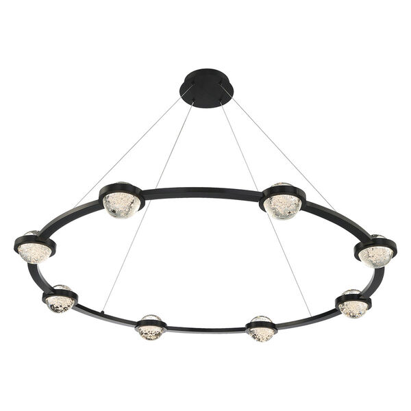 Circolo Black 48-Inch Integrated LED Chandelier, image 3