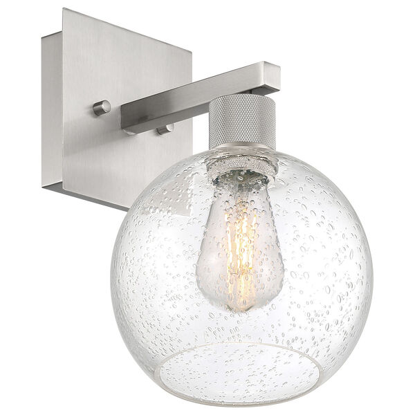 Port Nine Silver Globe Outdoor One-Light LED Wall Sconce with Clear Glass, image 4