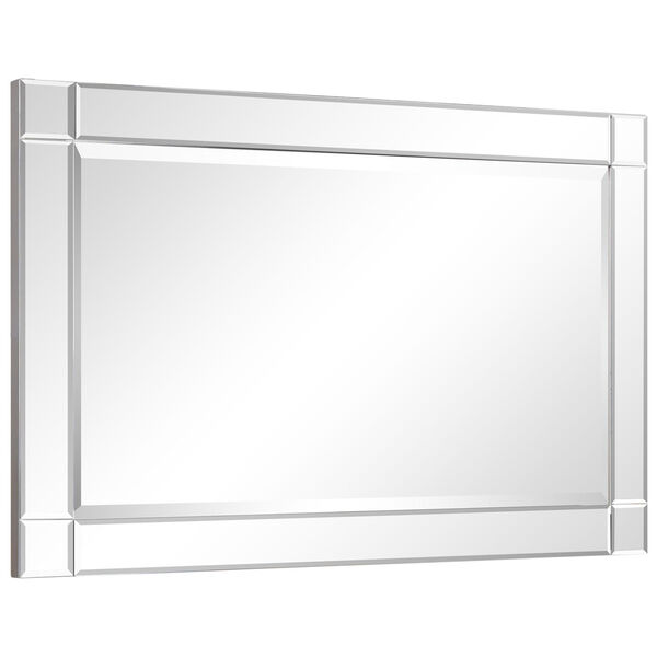 Moderno Clear 36 x 24-Inch Squared Corner Beveled Rectangle Wall Mirror, image 4