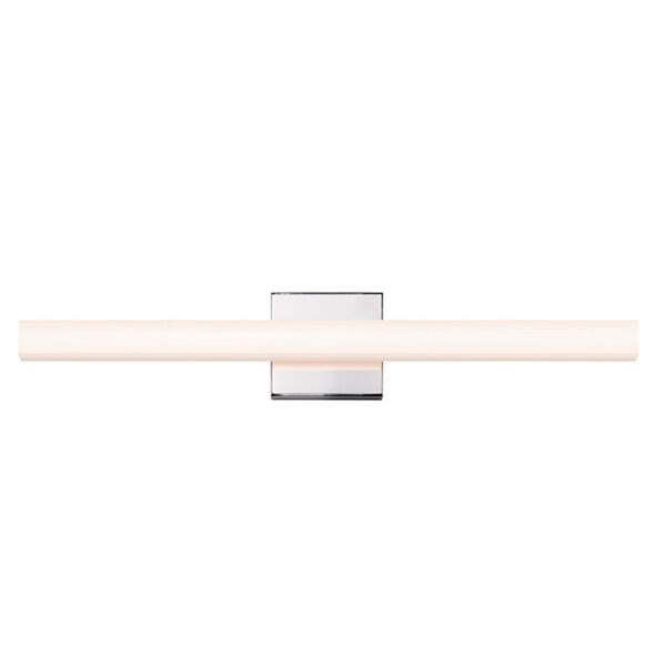SQ-bar Polished Chrome LED 24-Inch Bath Fixture Strip, image 1