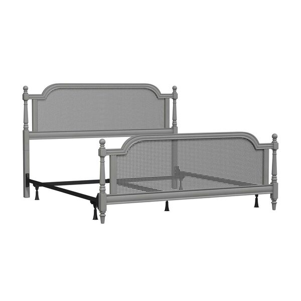 Melanie French Gray King Bed, image 7