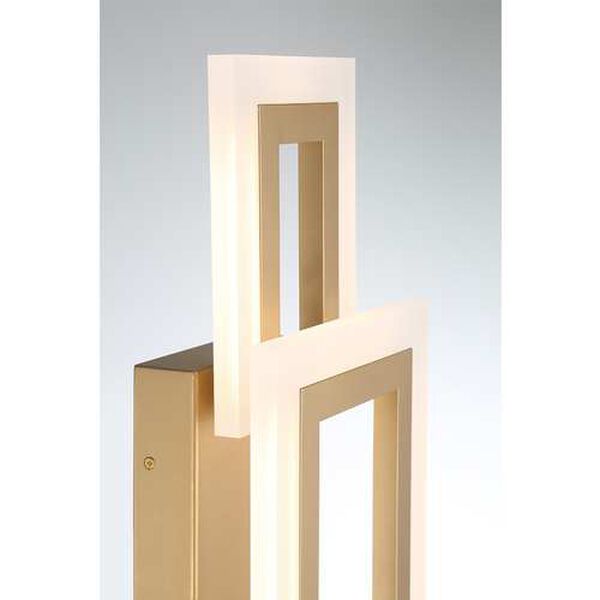 Inizio Gold Integrated LED Wall Sconce, image 4