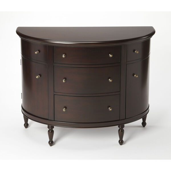 Bedford Mahogany Demilune Console Chest, image 1